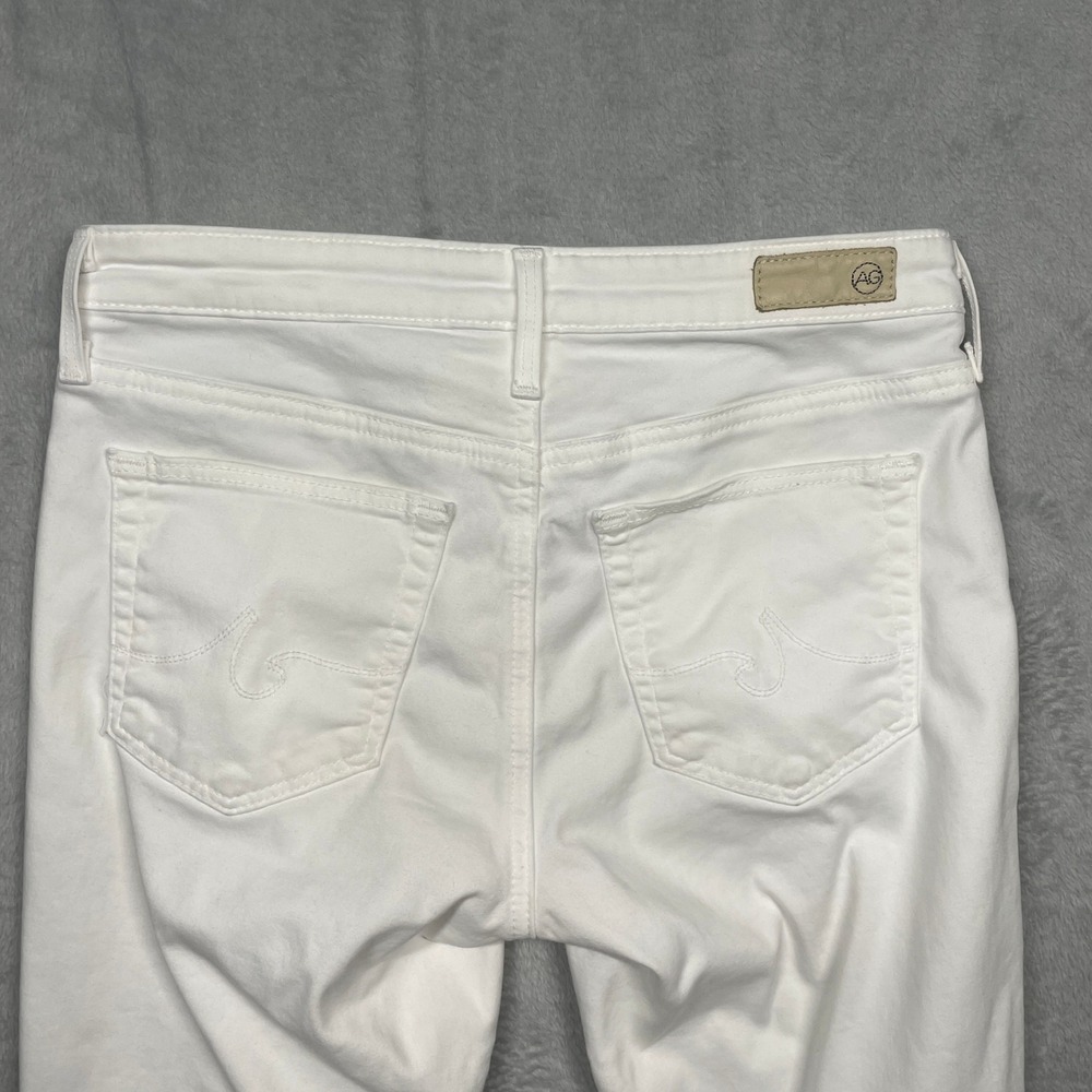 AG Adriano Goldschmied The Prima Crop Jeans Women 25 White Cigarette - Picture 14 of 15